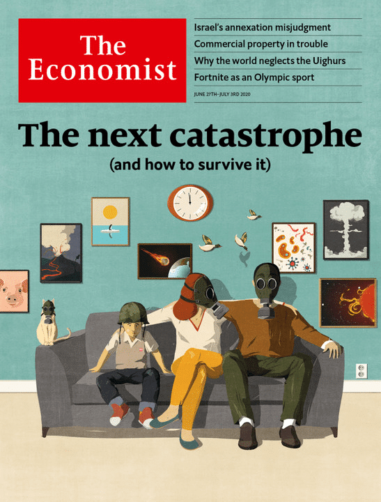 O Livro "Desinformação" e a capa da revista The Economist. Guedes